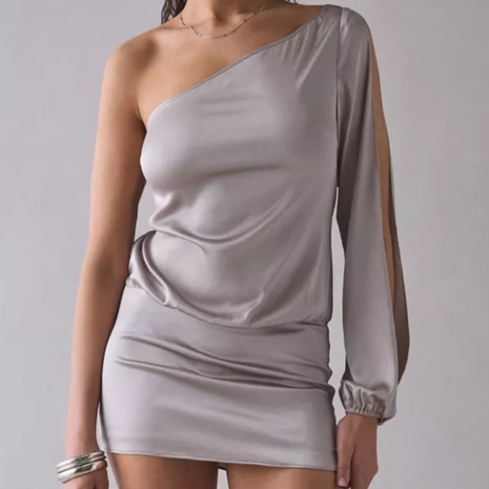 LIONESS One-Shoulder Mini Dress